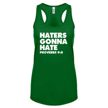 Racerback Haters Gonna Hate Proverbs 9:8 Womens Tank Top