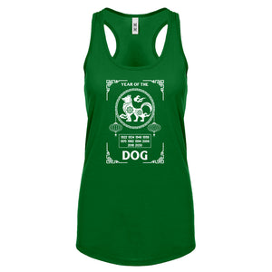 Racerback Year of the Dog Womens Tank Top