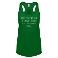 Racerback My Mood Swing Womens Tank Top