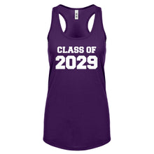Class of 2029 Womens Racerback Tank Top