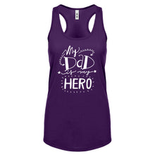 Racerback My Dad is My Hero Womens Tank Top