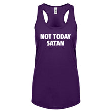 Not Today Satan Womens Racerback Tank Top