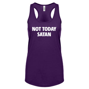 Not Today Satan Womens Racerback Tank Top