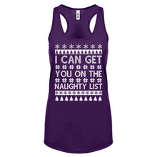 Racerback I can get you on the Naughty List Womens Tank Top