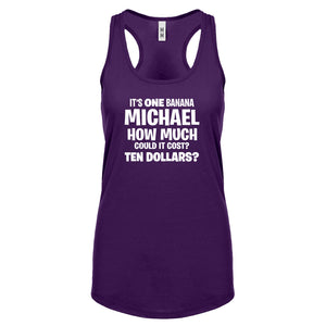 Its ONE BANANA Michael Womens Racerback Tank Top