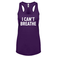 I Can't Breathe Womens Racerback Tank Top
