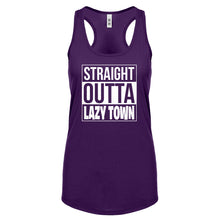 Straight Outta Lazy Town Womens Racerback Tank Top