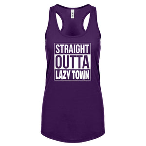 Straight Outta Lazy Town Womens Racerback Tank Top