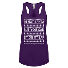Racerback Im Not Santa Womens Tank Top