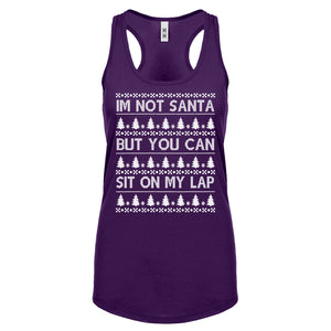 Racerback Im Not Santa Womens Tank Top