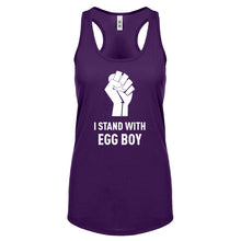 I Stand with Egg Boy Womens Racerback Tank Top
