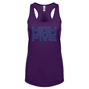 Racerback High Five Womens Tank Top