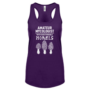 Questionable Morels Womens Racerback Tank Top