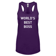 World's Best Boss Womens Racerback Tank Top
