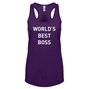 World's Best Boss Womens Racerback Tank Top