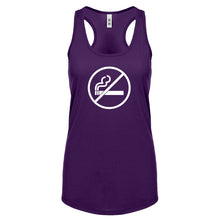 No Smoking Womens Racerback Tank Top