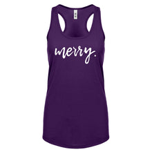 Merry. Womens Racerback Tank Top