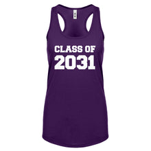 Class of 2031 Womens Racerback Tank Top