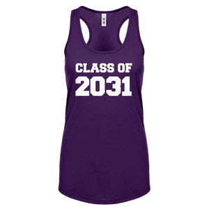 Class of 2031 Womens Racerback Tank Top
