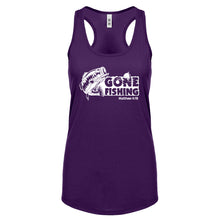 Racerback Gone Fishin Womens Tank Top