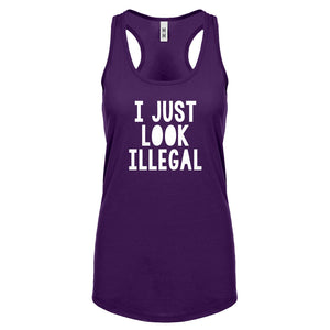 Racerback I just Look Illegal Womens Tank Top