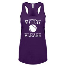 Racerback Pitch Please Womens Tank Top