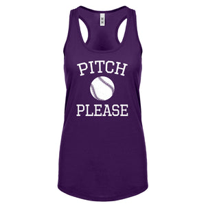 Racerback Pitch Please Womens Tank Top