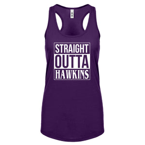 Straight Outta Hawkins Womens Racerback Tank Top