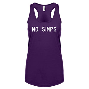 No Simps Womens Racerback Tank Top
