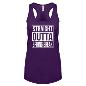 Straight Outta Spring Break Womens Racerback Tank Top