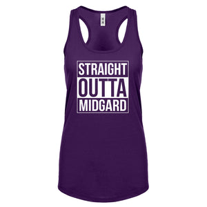 Racerback Straight Outta Midgard Womens Tank Top