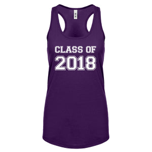 Racerback Class of 2018 Womens Tank Top
