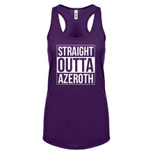 Straight Outta Azeroth Womens Racerback Tank Top