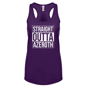 Straight Outta Azeroth Womens Racerback Tank Top