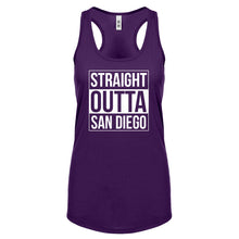 Straight Outta San Diego Womens Racerback Tank Top