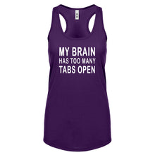 Racerback Too Many Tabs Open Womens Tank Top