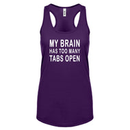 Racerback Too Many Tabs Open Womens Tank Top