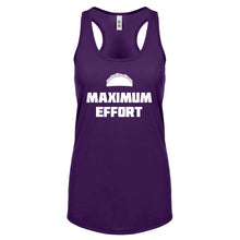 Racerback Maximum Effort Taco Womens Tank Top