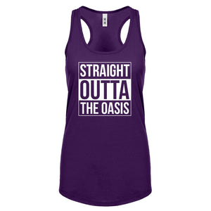 Racerback Straight Outta the Oasis Womens Tank Top