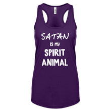 Satan is my Spirit Animal Womens Racerback Tank Top