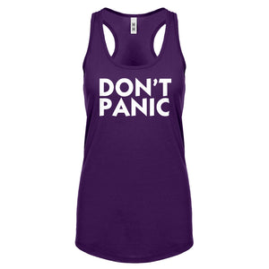 Racerback Don't Panic Womens Tank Top