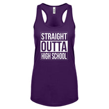 Racerback Straight Outta High School Womens Tank Top