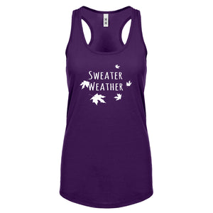 Sweater Weather Womens Racerback Tank Top