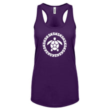 Turtle Sksksk Womens Racerback Tank Top