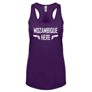 Mozambique Here Womens Racerback Tank Top