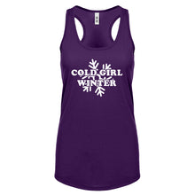 Cold Girl Winter Womens Racerback Tank Top