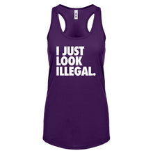 Racerback Just Look Illegal Womens Tank Top