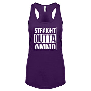 Straight Outta Ammo Womens Racerback Tank Top