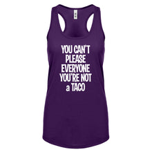 Racerback Youre not a Taco Womens Tank Top
