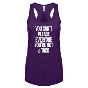 Racerback Youre not a Taco Womens Tank Top